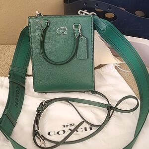 Coach Logo Web Strap Crossbody Satchel Bag
